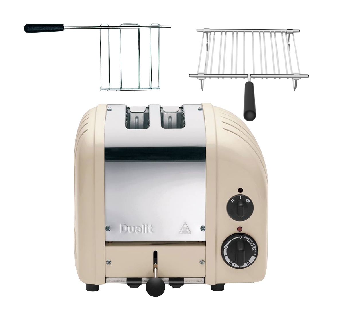 Dualit Classic Toaster 2 Scheiben Creme - Komplett Set