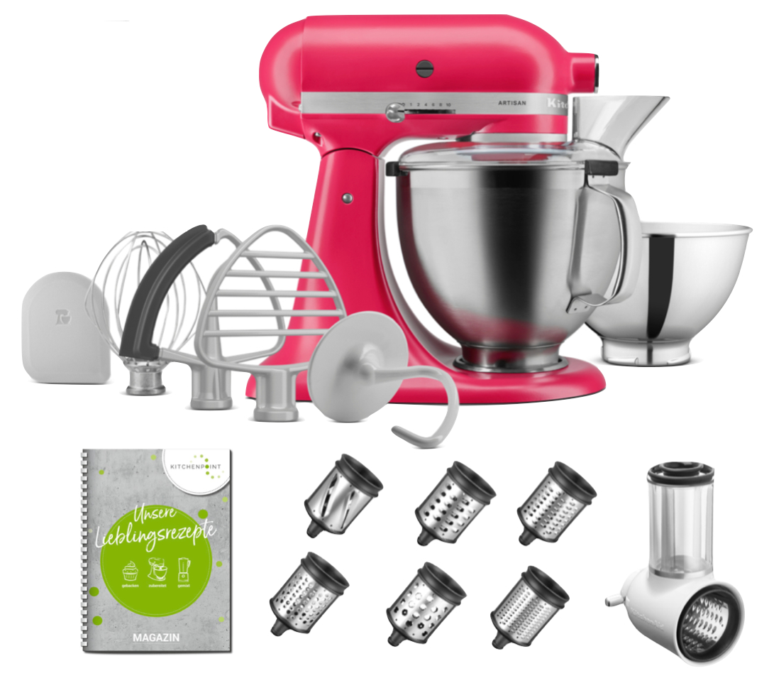 KitchenAid Küchenmaschine 195 Hibiscus - Gemüse Multi Set  KitchenAid Küchenmaschine 195 Hibiscus - Gemüse Multi Set