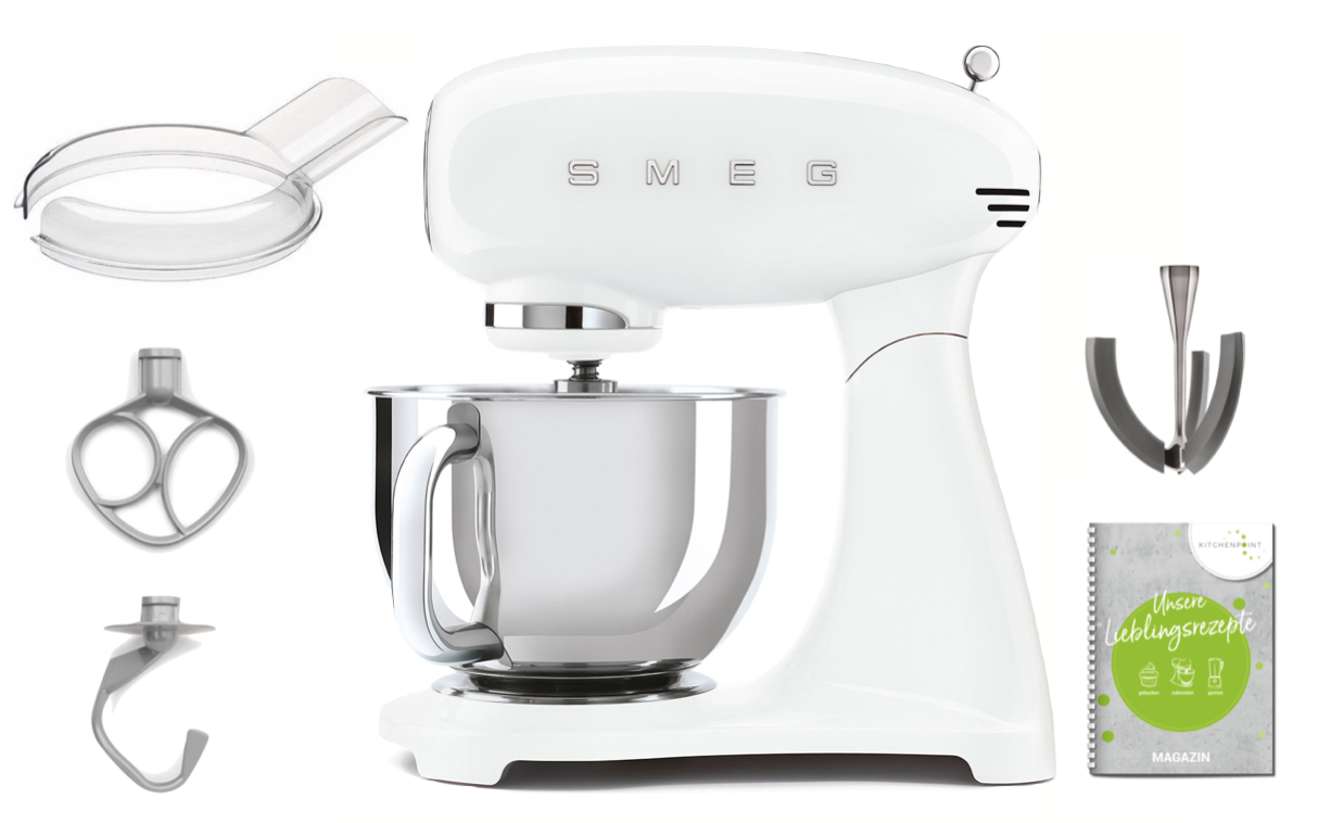 SMEG Küchenmaschine Vollfarbe Weiss SMF03