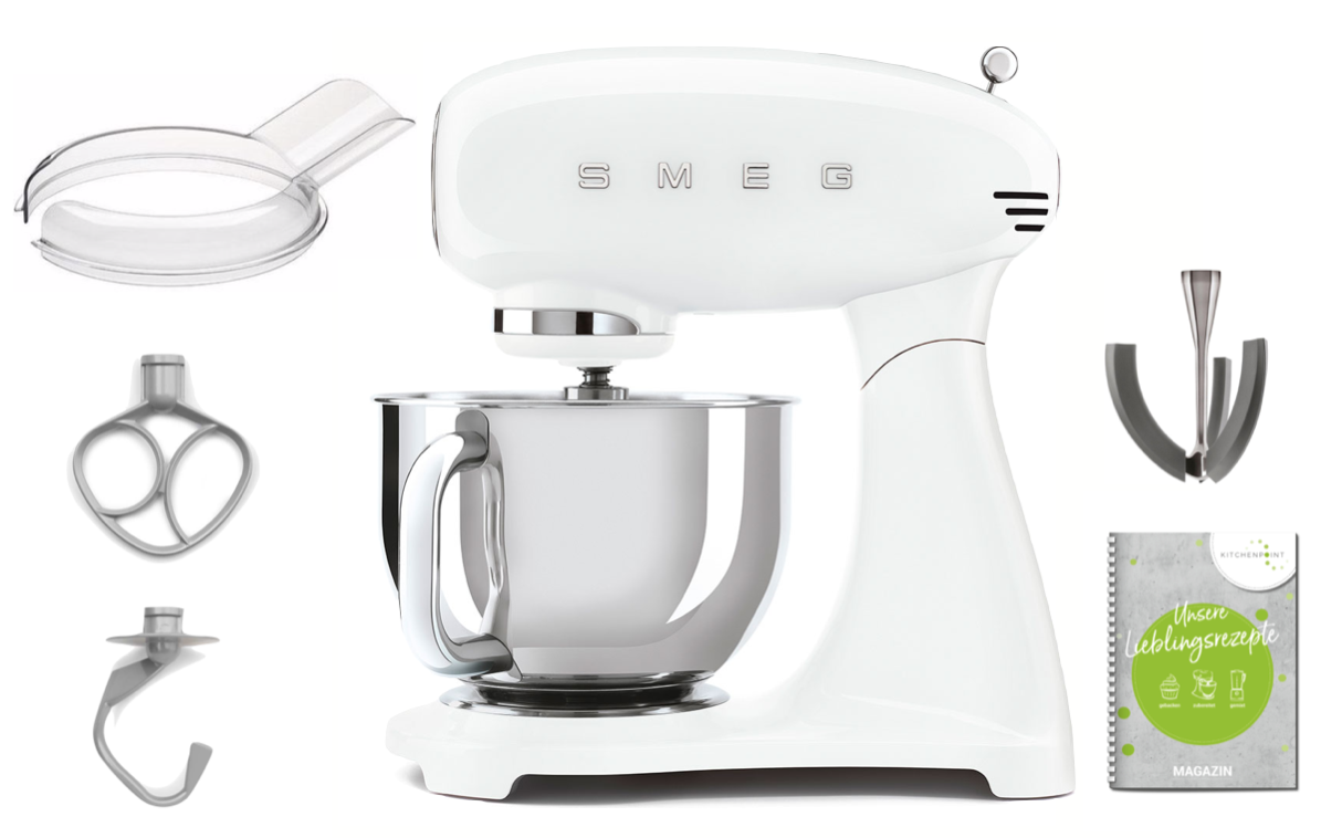 SMEG Küchenmaschine Vollfarbe Weiß SMF05