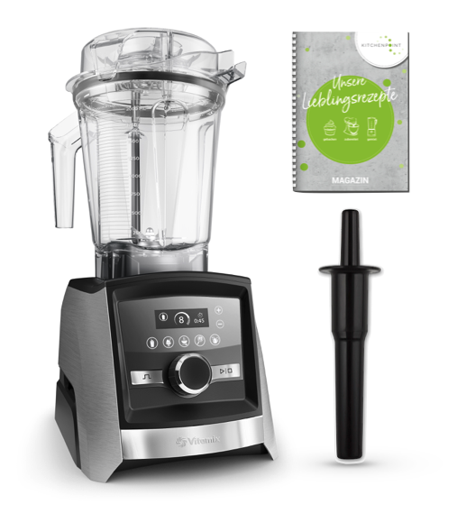 Vitamix ASCENT Mixer A3500i Edelstahl - Set mit 1,4l Nass Behälter Vitamix ASCENT Mixer A3500i Edelstahl - Set mit 1,4l Nass Behälter