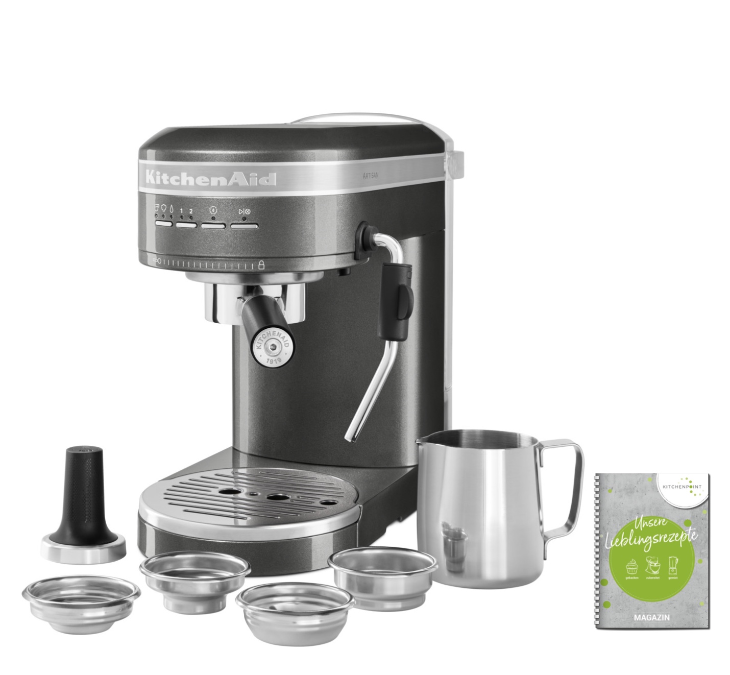 KitchenAid Espressomaschine Artisan Medallion Silber