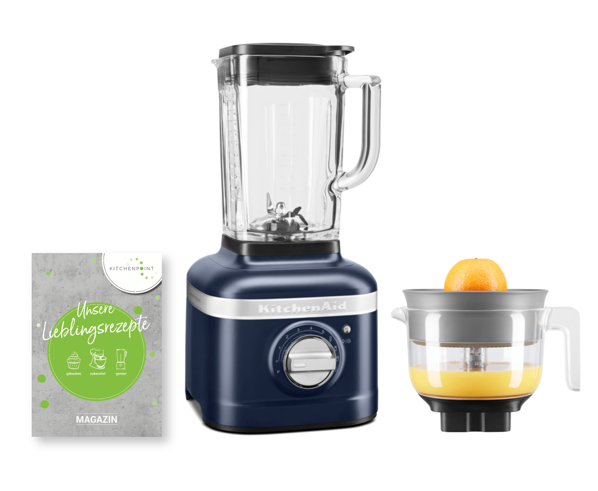 KitchenAid Blender K400 Zitruspressen Set  Tintenblau