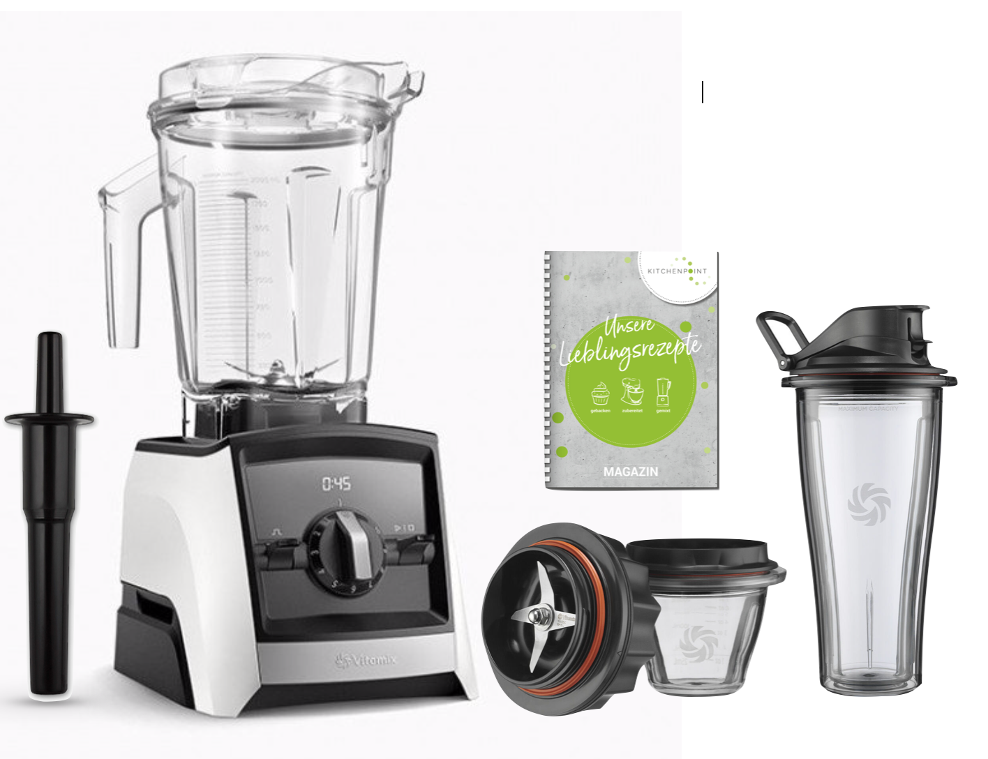 Vitamix ASCENT Mixer A2300i Starter Set - Weiß 