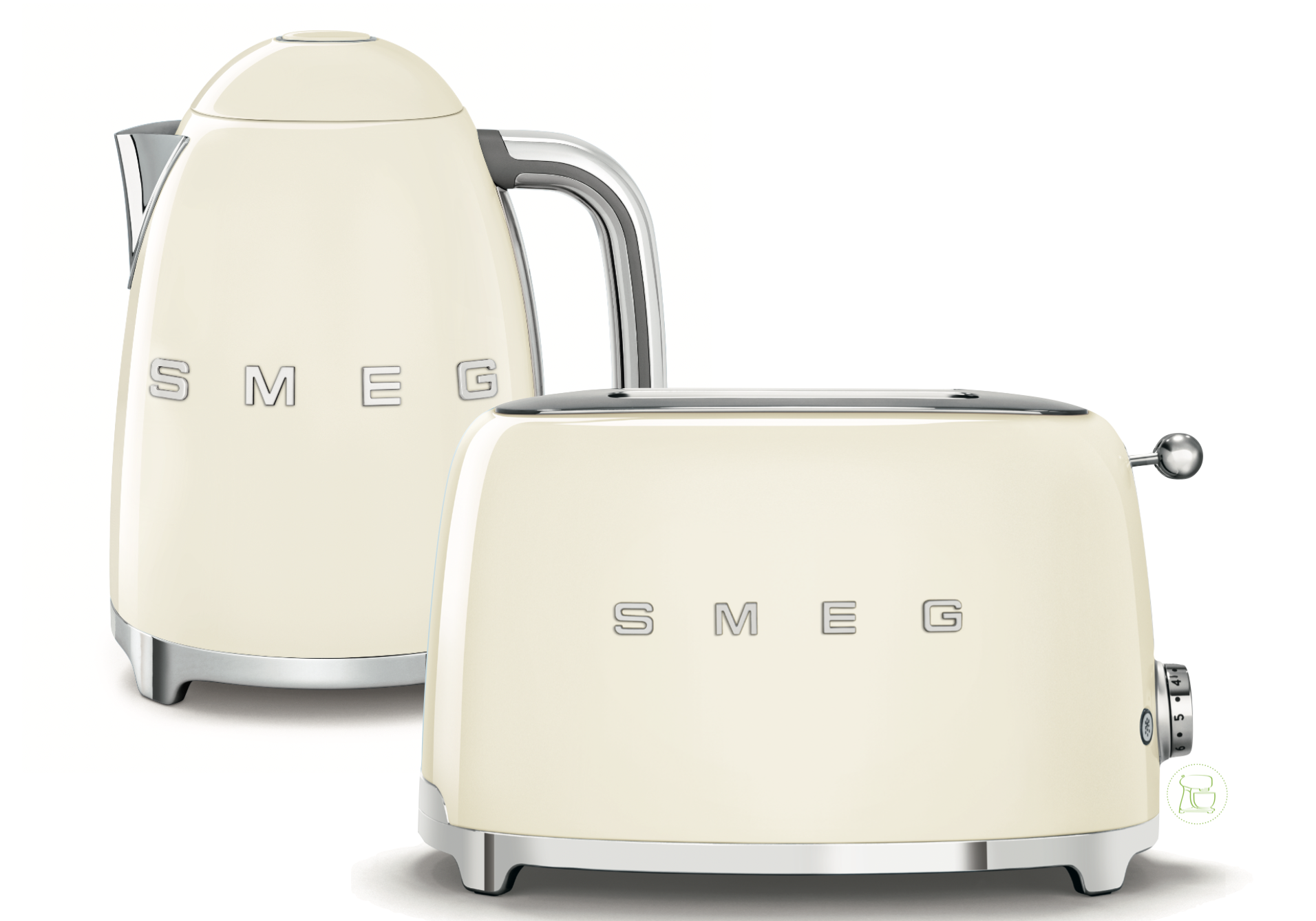 SMEG Wasserkocher - Toaster Set Creme
