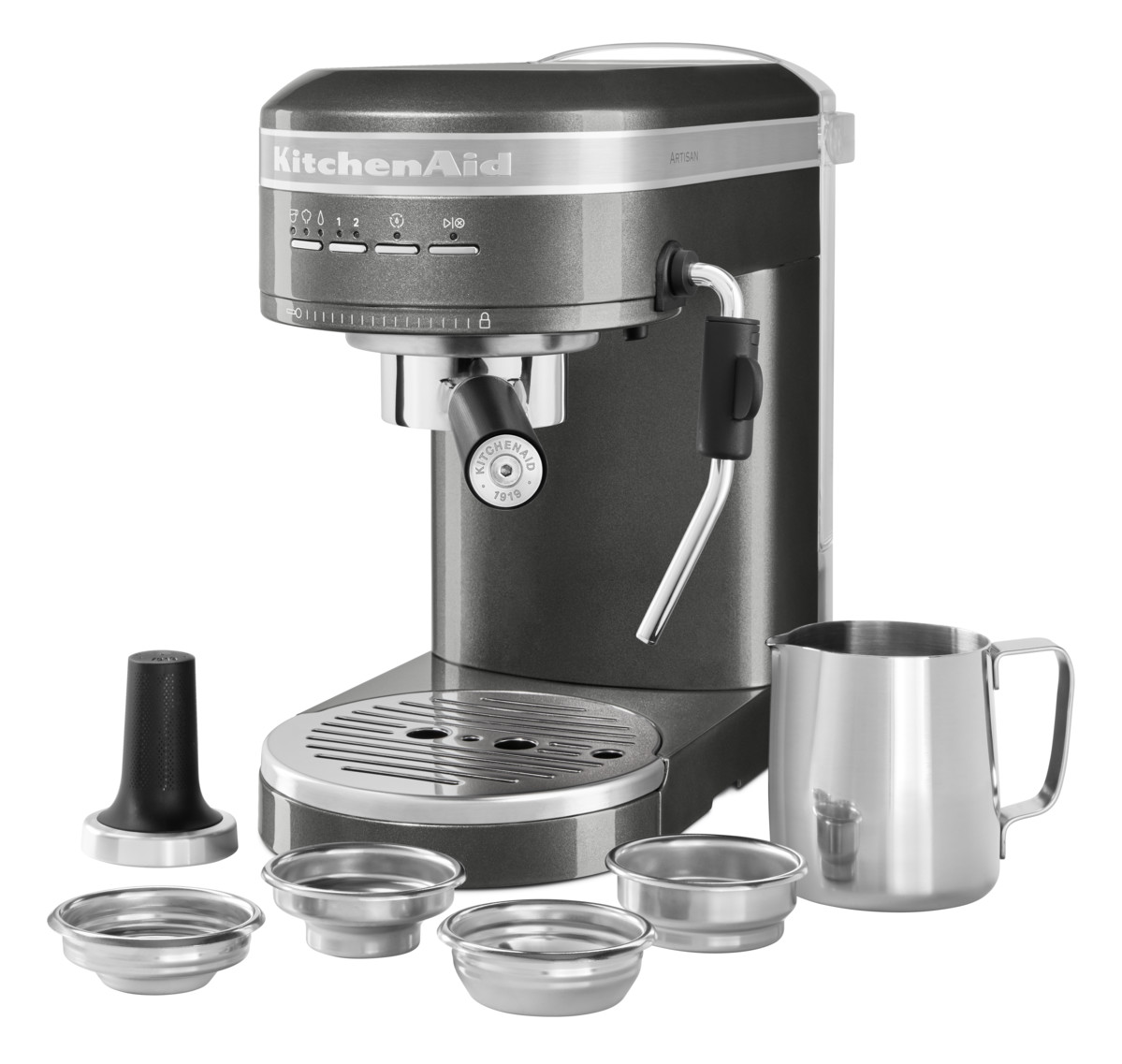 KitchenAid Espressomaschine Artisan Medallion Silber KitchenAid Espressomaschine Artisan Medallion Silber