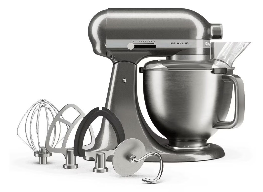 KitchenAid Küchenmaschine Artisan Plus 4,7L - MEDAILLON SILBER