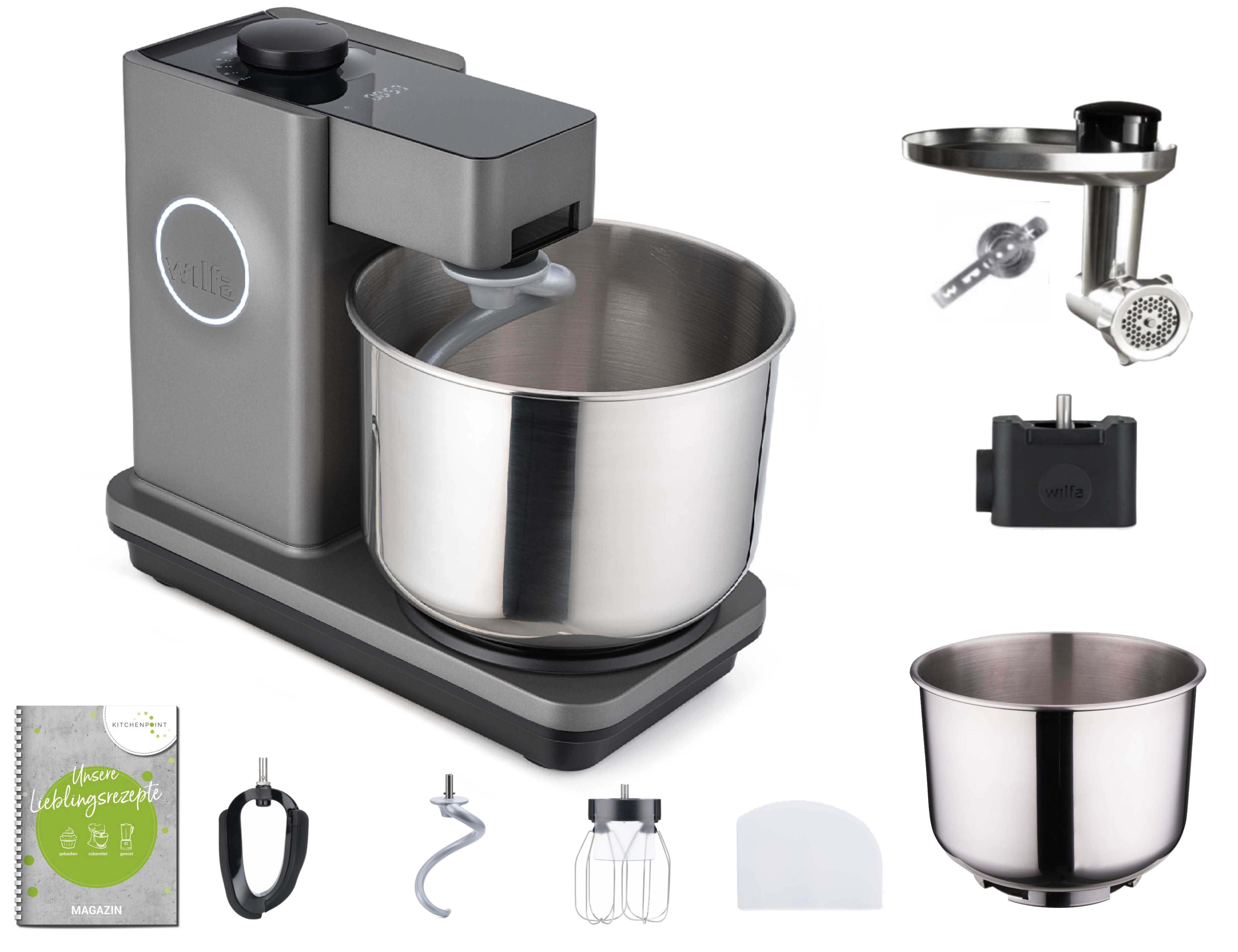 Wilfa Küchenmaschine Probakern Timer grau - Back Mega Set