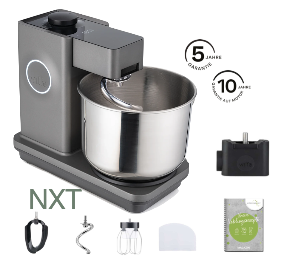 Wilfa Küchenmaschine PROBAKER NXT, Grau - Adapter Set