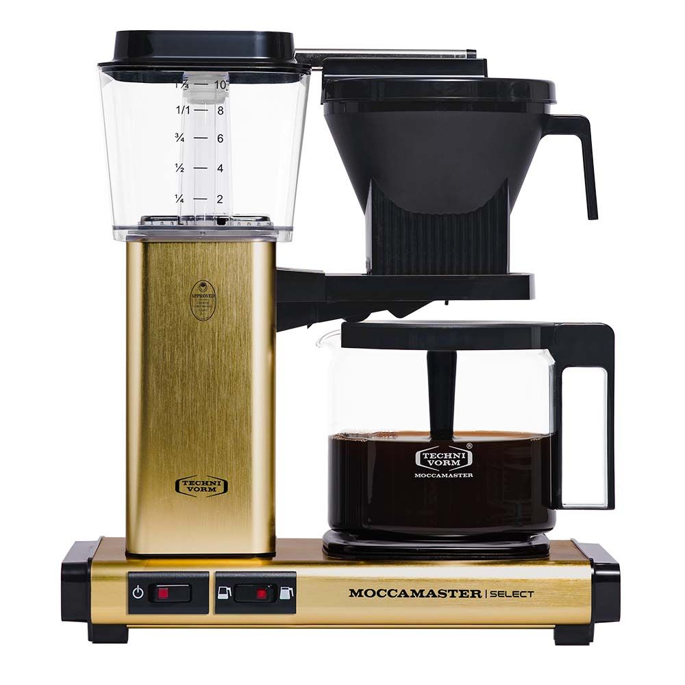 Moccamaster Kaffeemaschine KBG Select Messing gebürstet