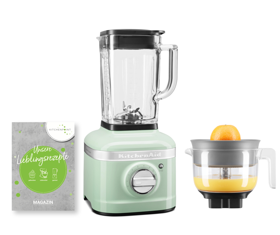 KitchenAid Blender K400 Zitruspressen Set Pistazie