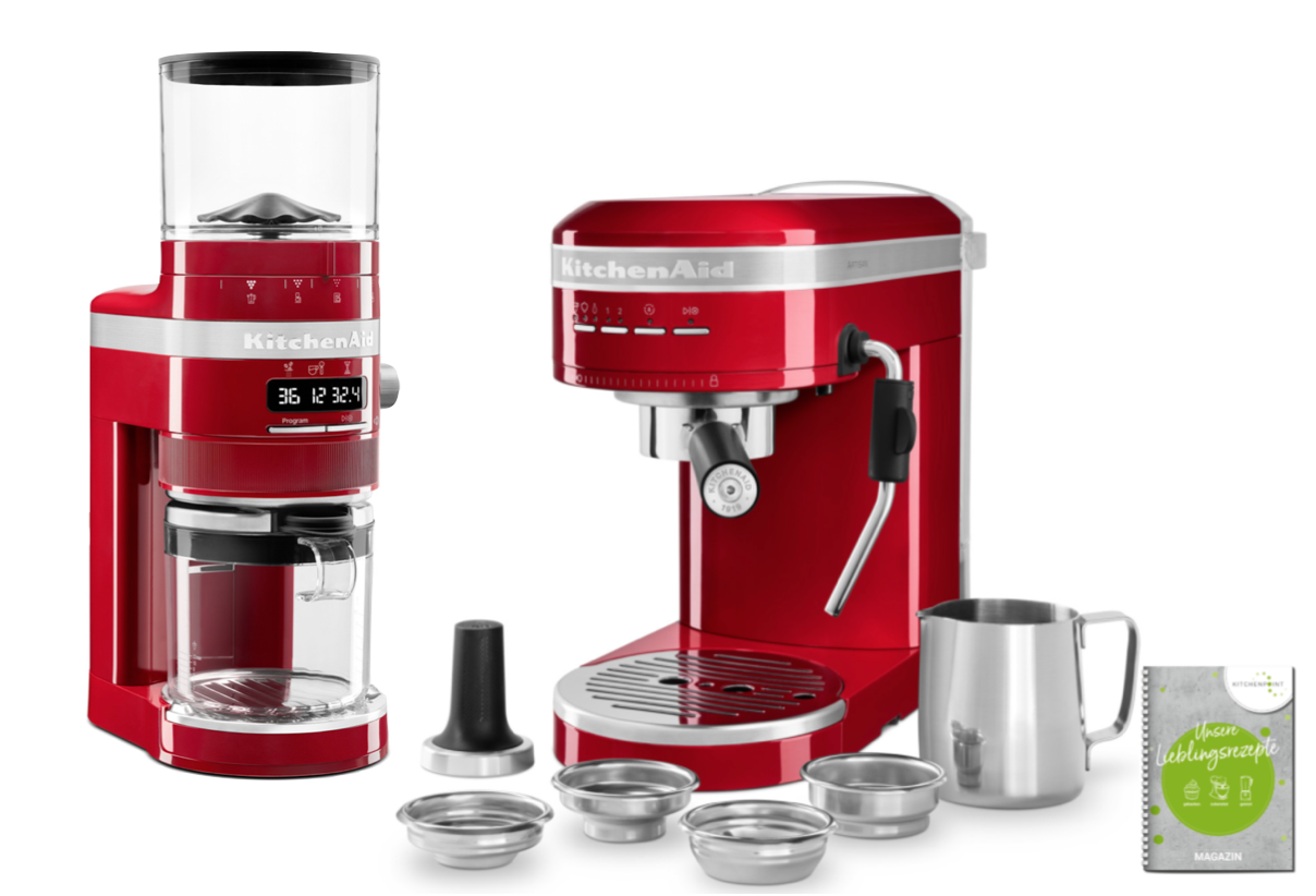 KitchenAid Espressomaschine Set Candy Apple