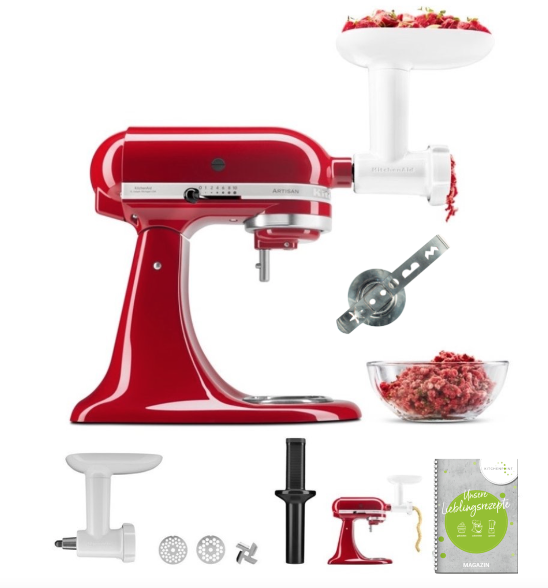 KitchenAid Fleischwolf inkl. Spritzgebäck