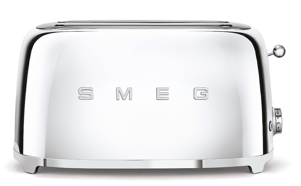 SMEG 4 Scheiben Toaster lang Chrom