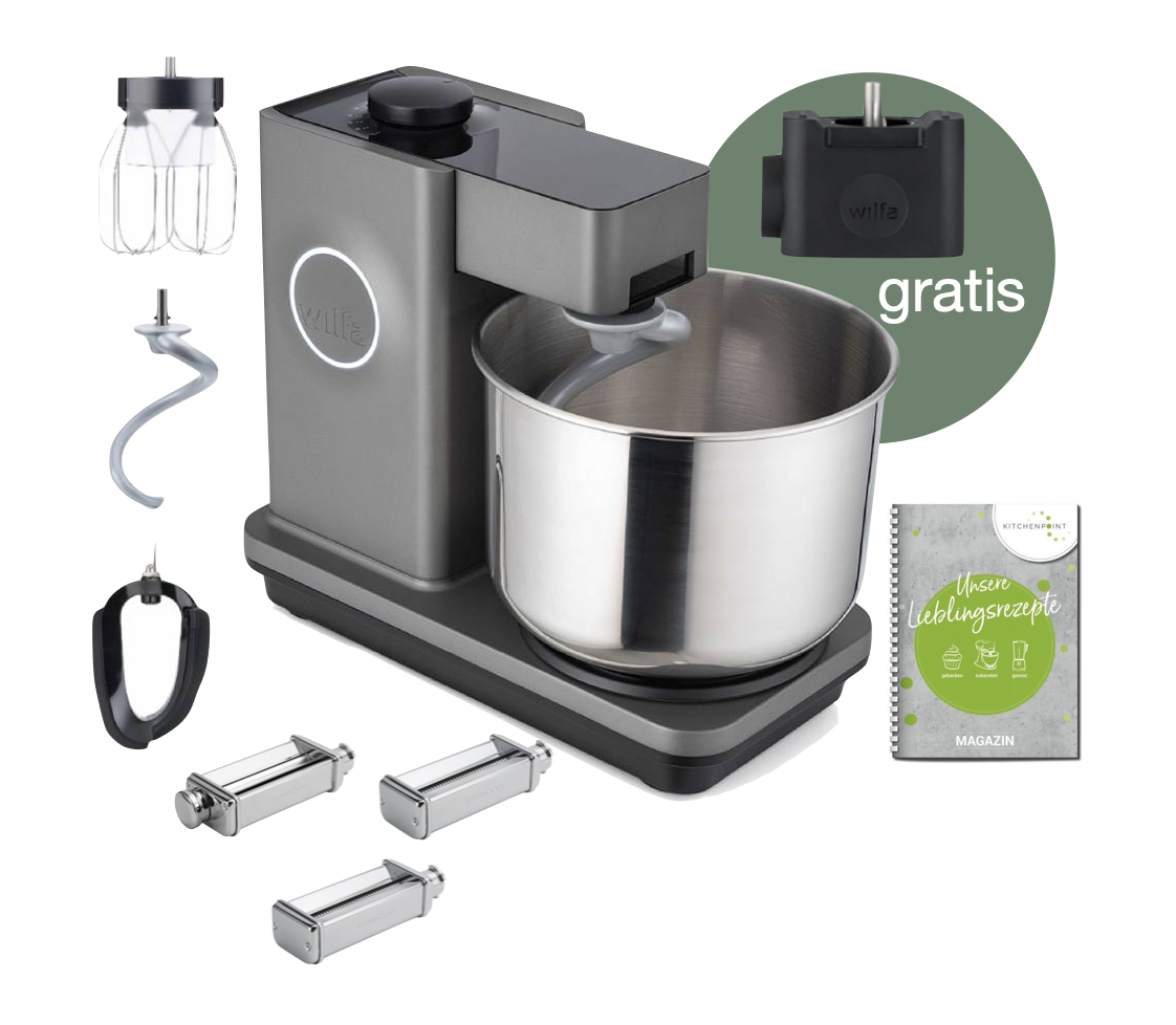 Wilfa Küchenmaschine Probaker grau - Pasta Set