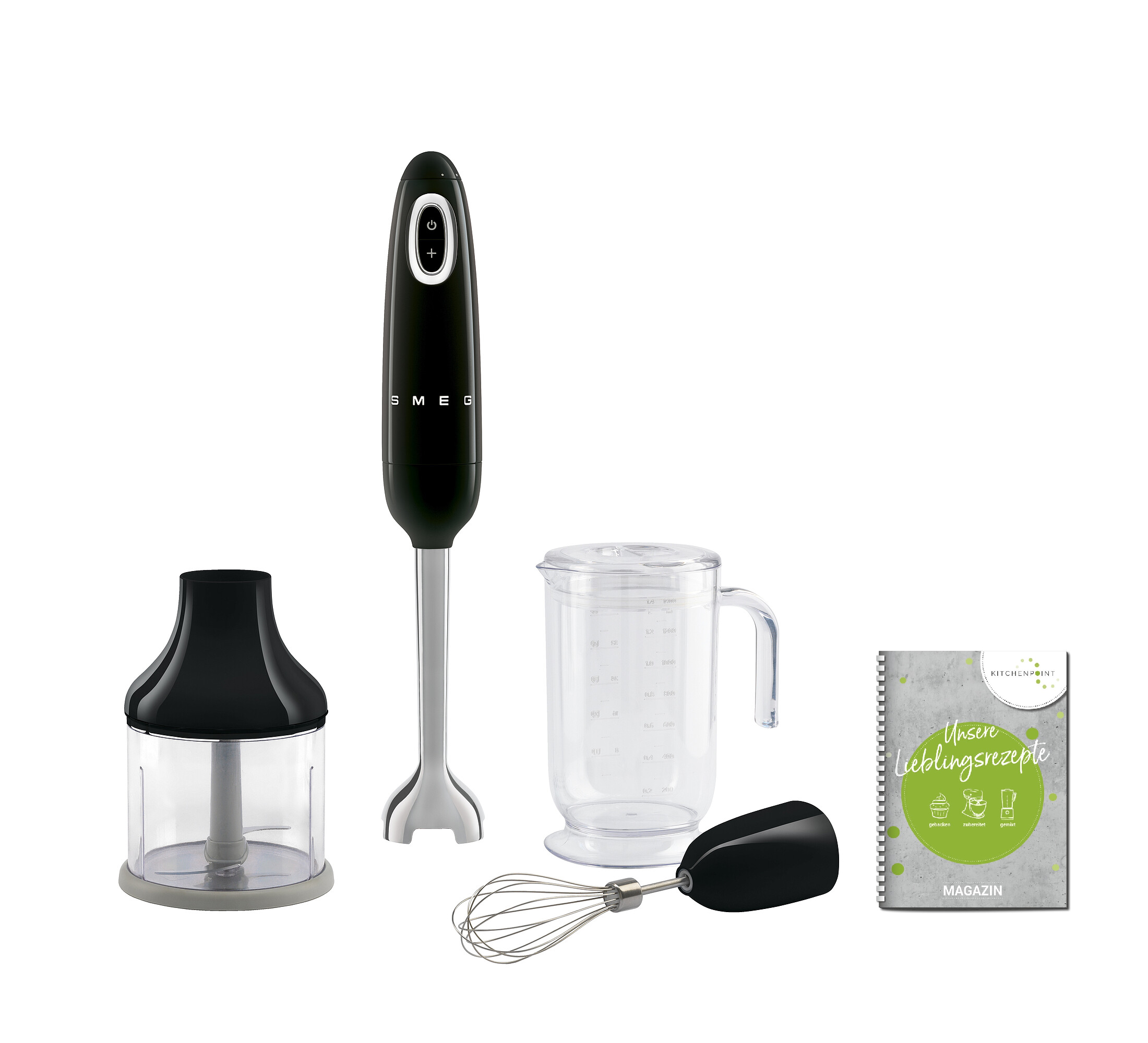SMEG Stabmixer Set HBF03 schwarz