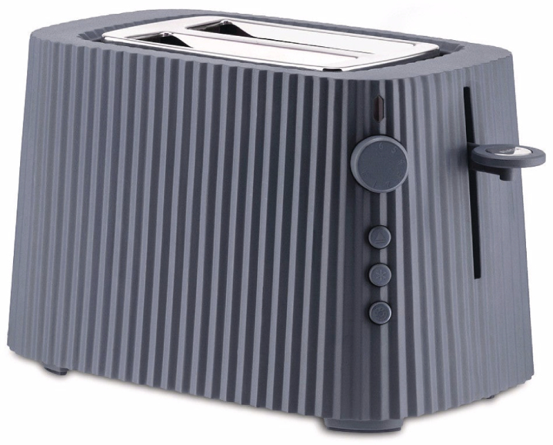 Alessi Plissé Toaster Grau