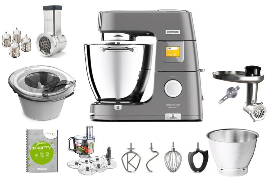 Kenwood Titanium CHEF Patissier XL - Mega Spar Set Kenwood Titanium CHEF Patissier XL - Mega Spar Set