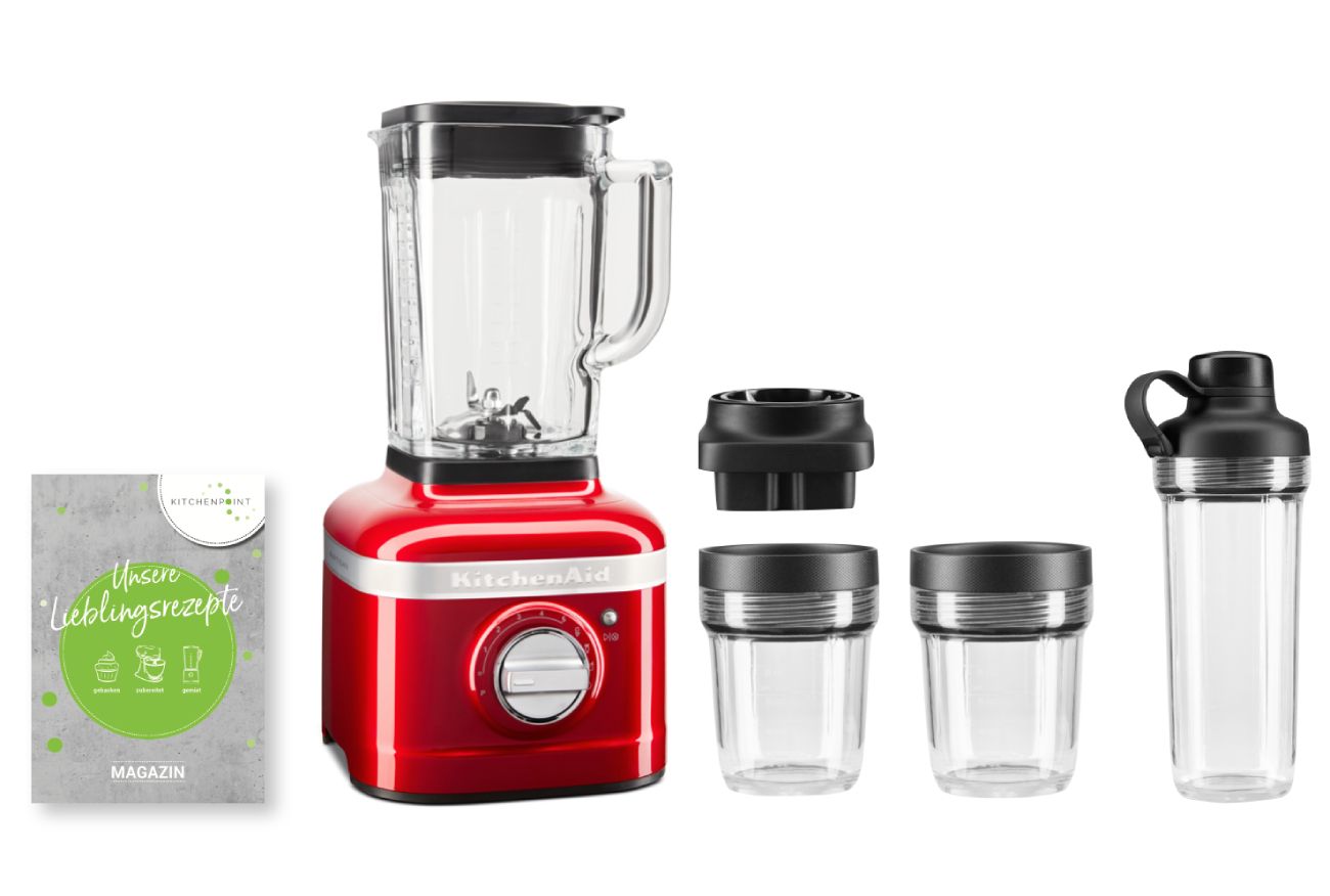 KitchenAid K400 Blender Smoothie Set Candy Apple KitchenAid K400 Blender Smoothie Set Candy Apple