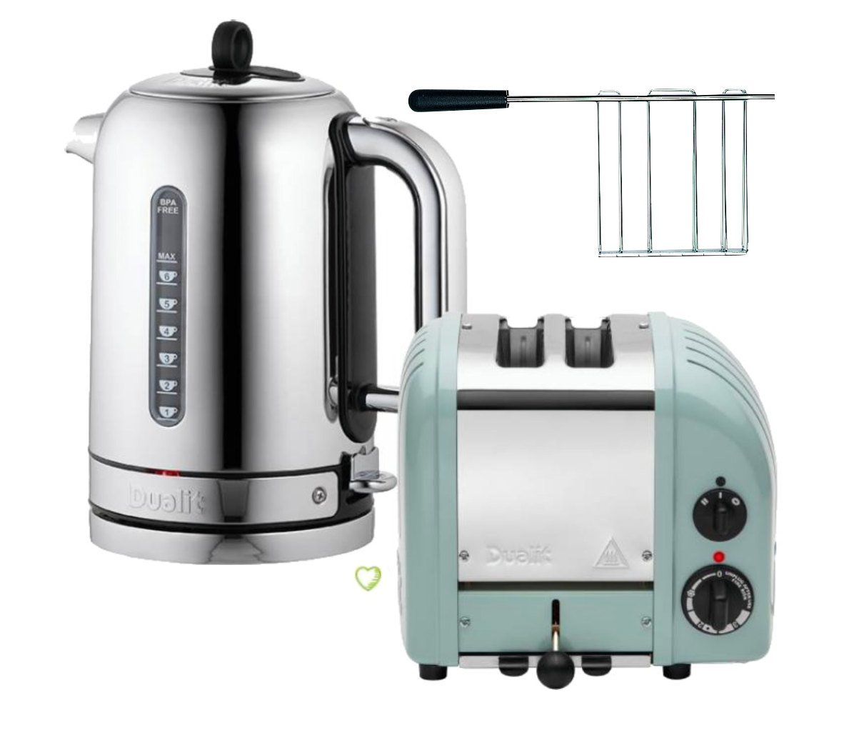 Dualit Classic Toaster 2 Scheiben Eukalyptus - Black Week Set