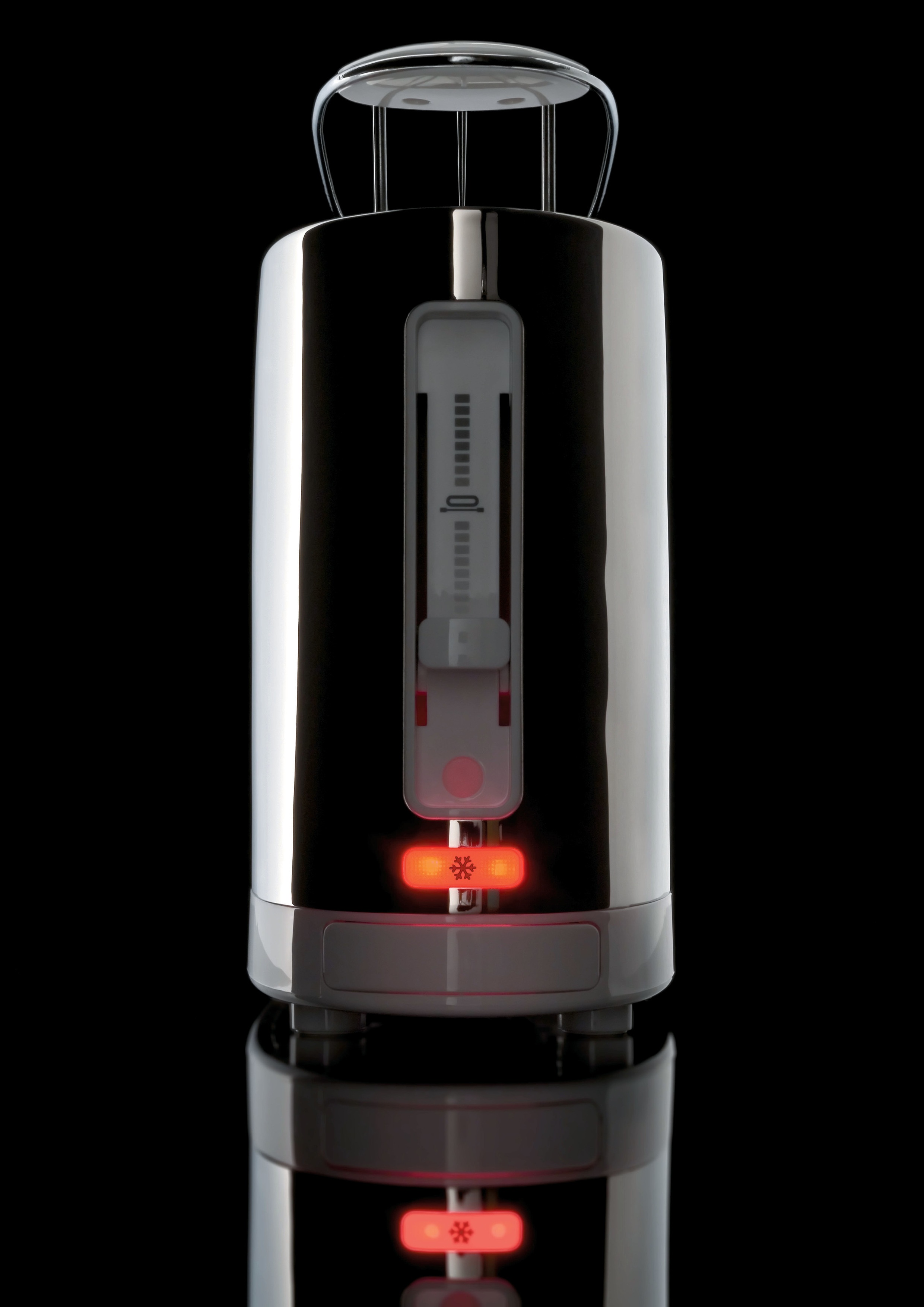 Alessi Toaster mit Brötchenaufsatz Edelstahl