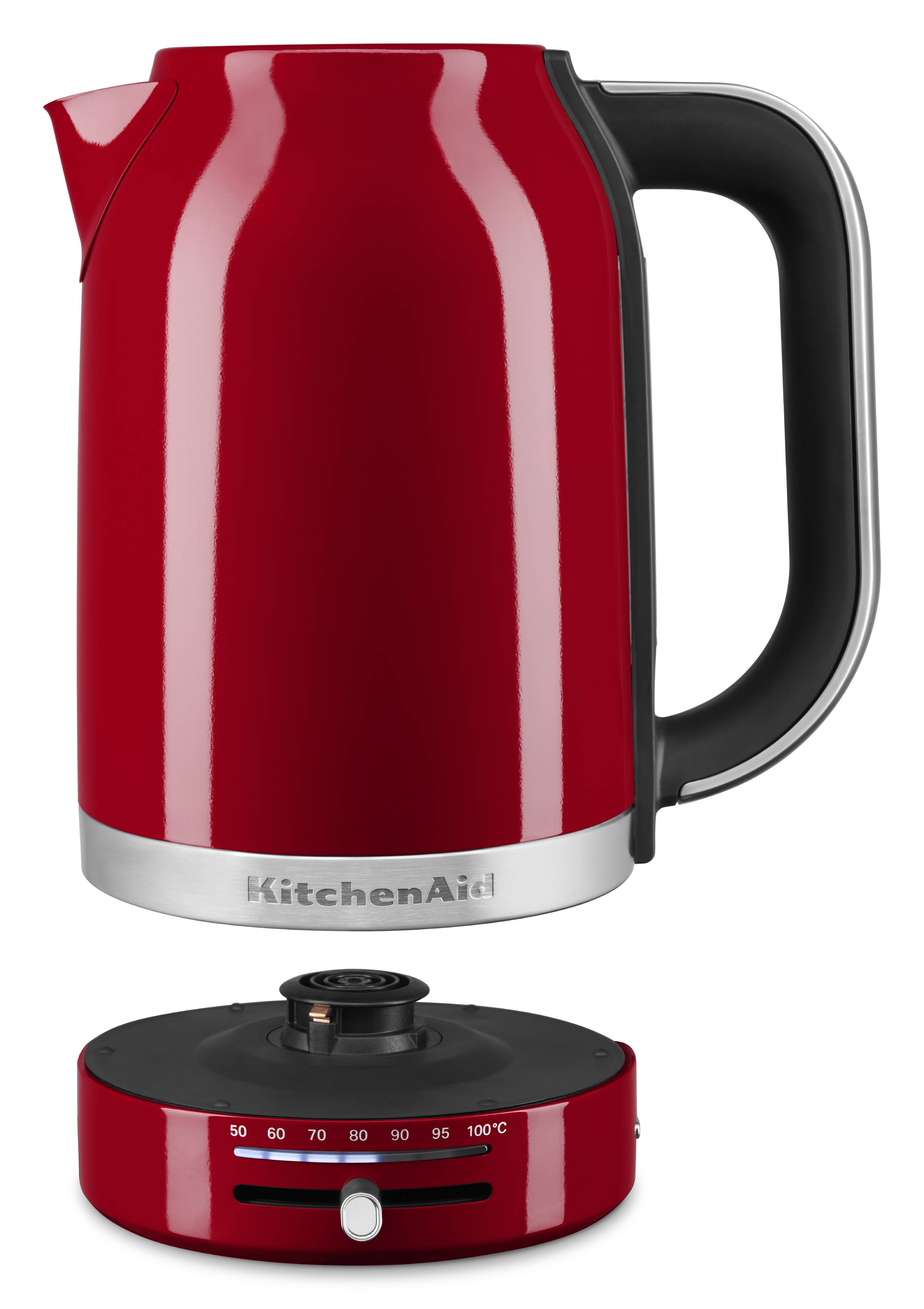 KitchenAid Wasserkocher 1,7l mit Temperaturregelung Empire rot KitchenAid Wasserkocher 1,7l mit Temperaturregelung Empire rot