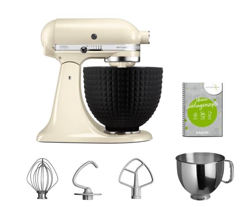 KitchenAid Küchenmaschine 125 Creme - Black Edition