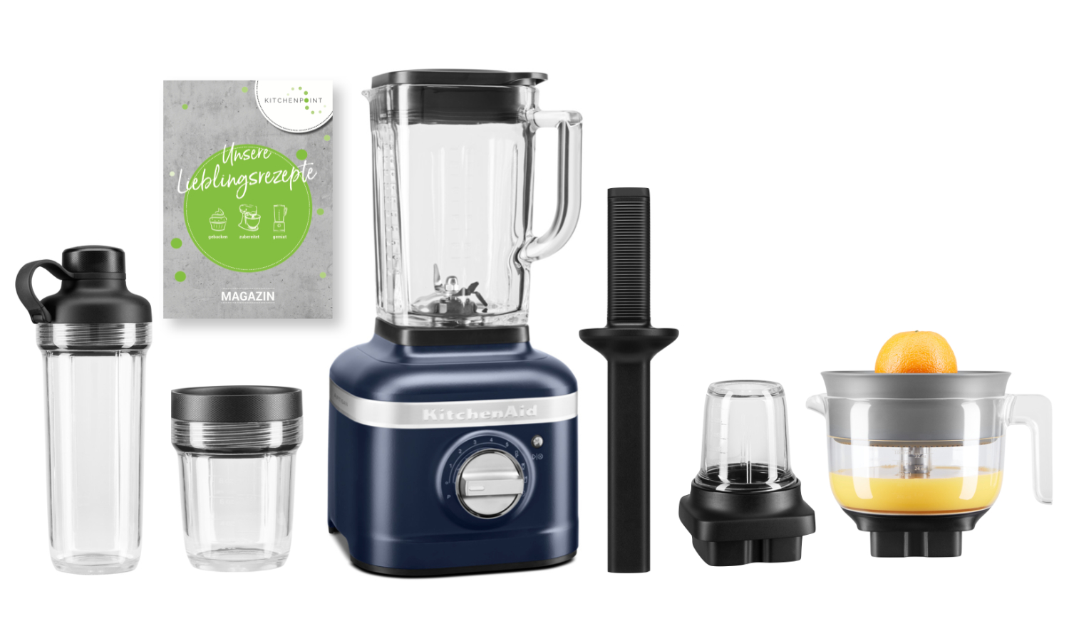 KitchenAid Blender K400 Komplett Set  Tintenblau