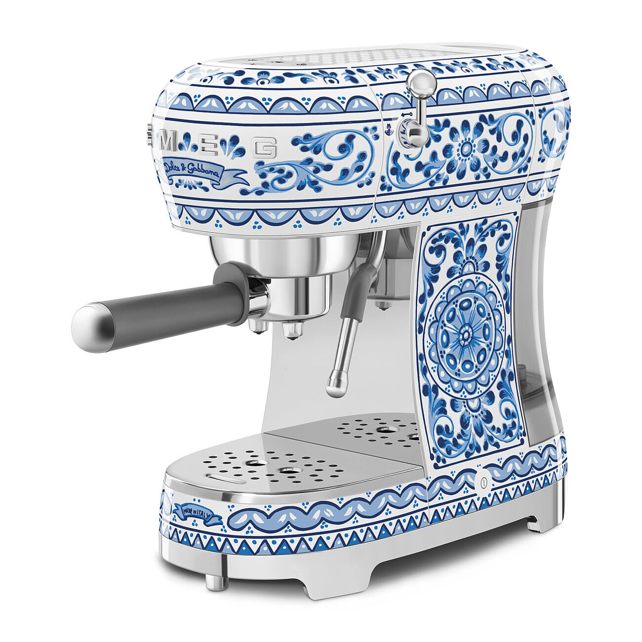 SMEG Espressomaschine Dolce & Gabbana Blu Mediterraneo