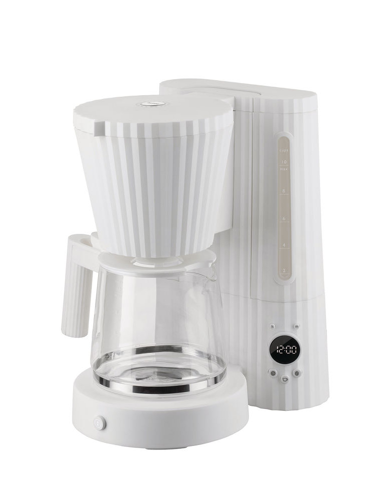 Alessi Plisse Kaffeemaschine Weiss