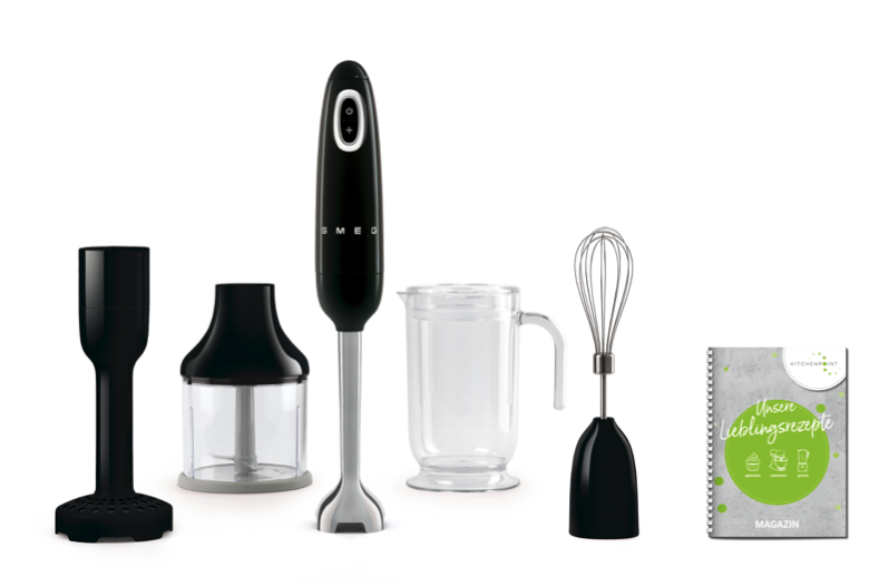 SMEG Stabmixer Set schwarz