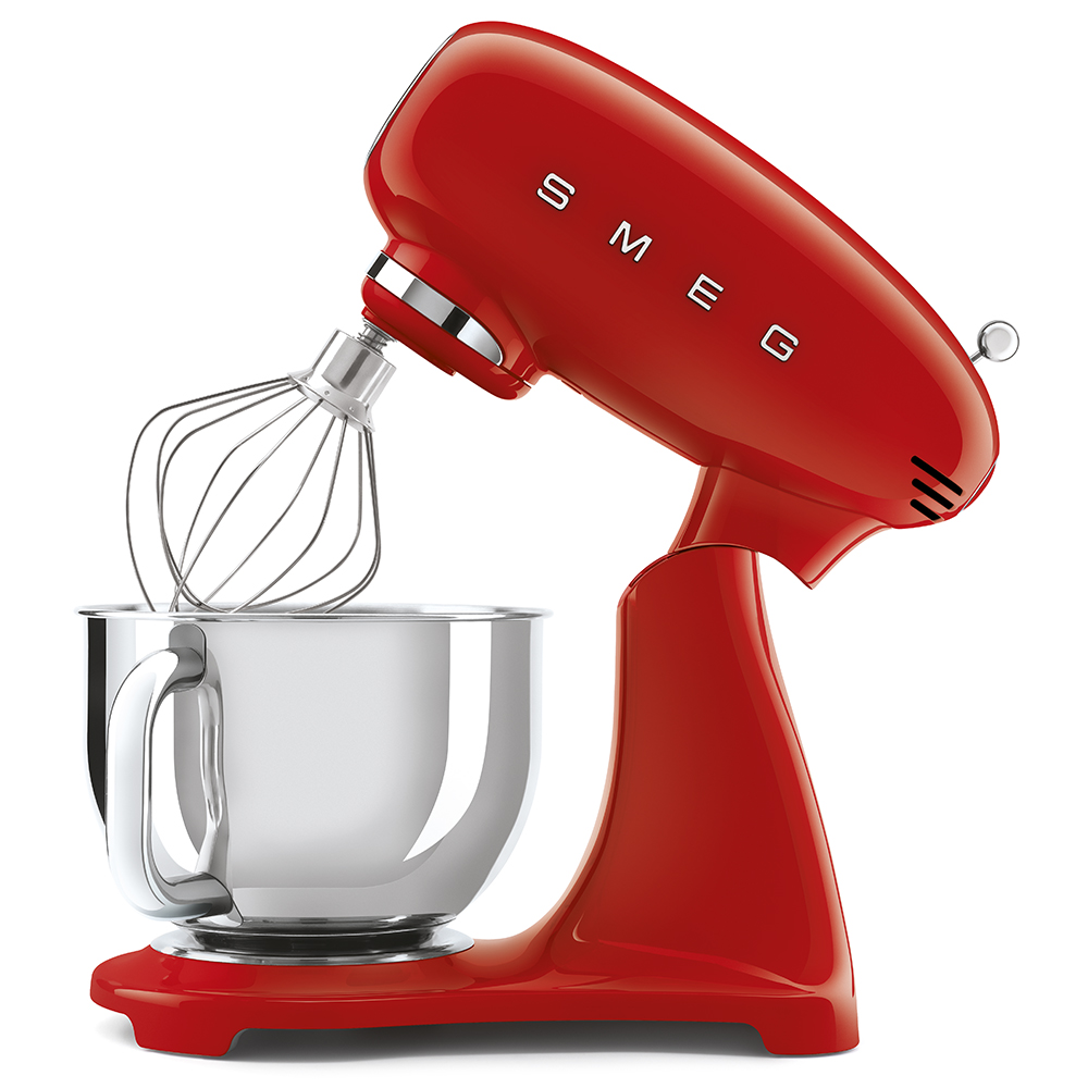 SMEG Küchenmaschine Vollfarbe Rot SMF03