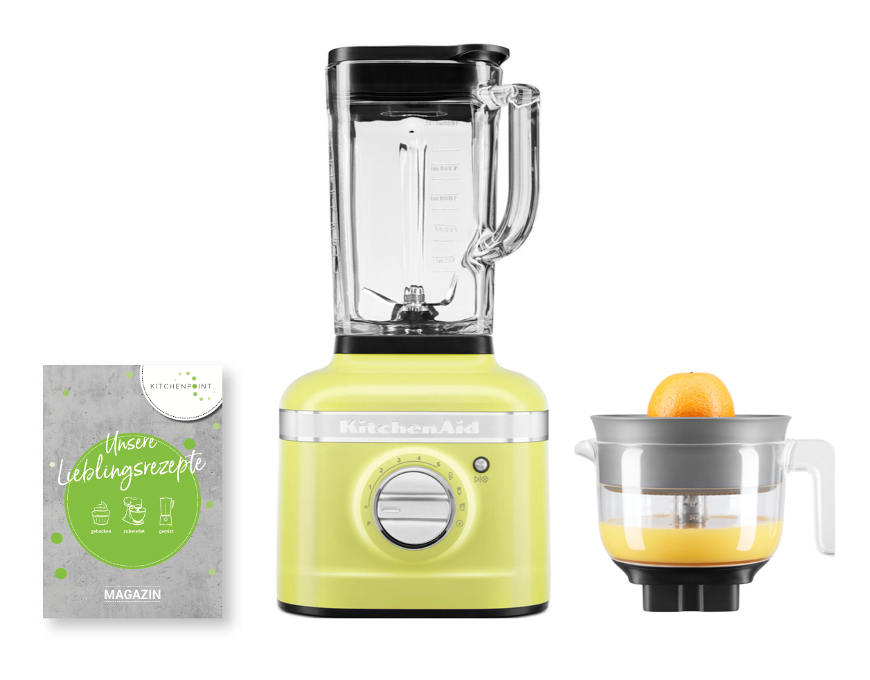 KitchenAid Blender K400 Zitruspressen Set Kyoto Glow