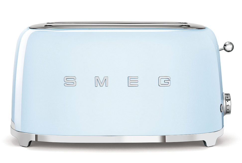 SMEG 4 Scheiben Toaster lang Pastellblau