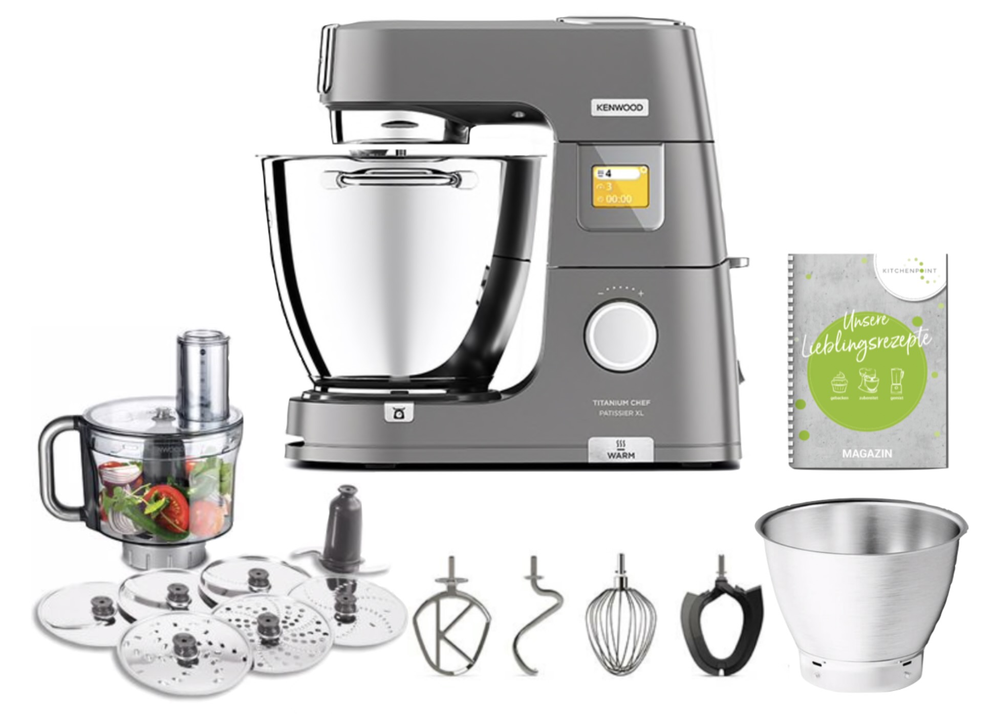 Kenwood Titanium CHEF Patissier XL Basis SET Kenwood Titanium CHEF Patissier XL Basis SET