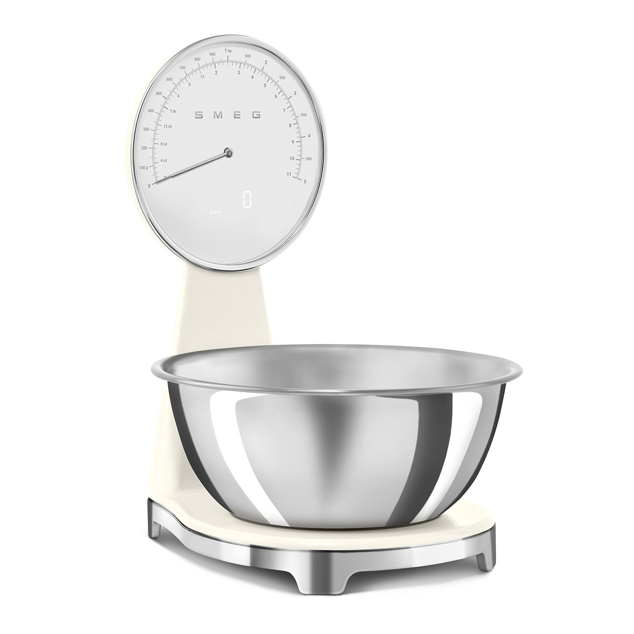 Smeg Analoge & Digitale Portionswaage - Creme