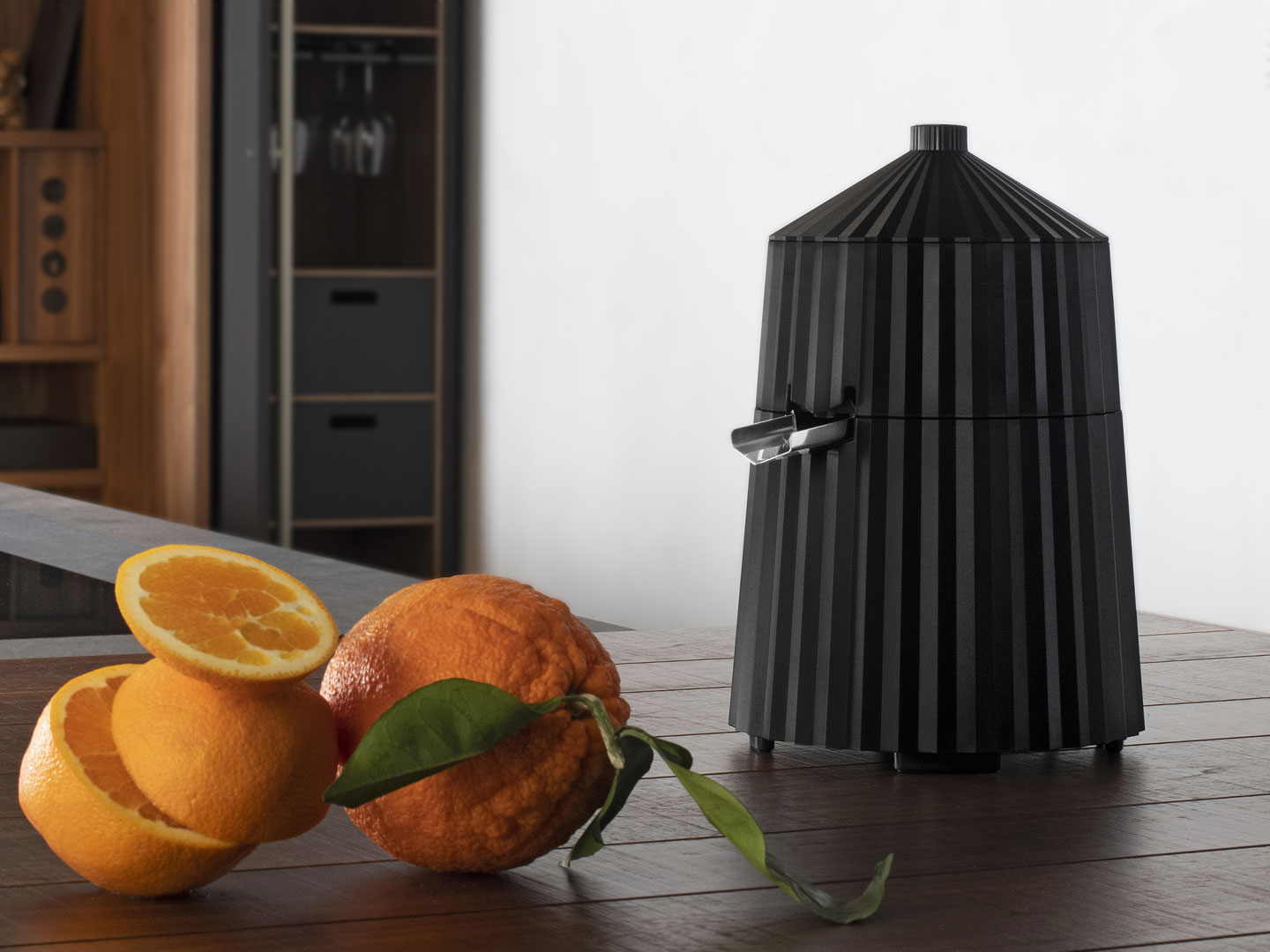 Alessi Plissé Zitruspresse Schwarz