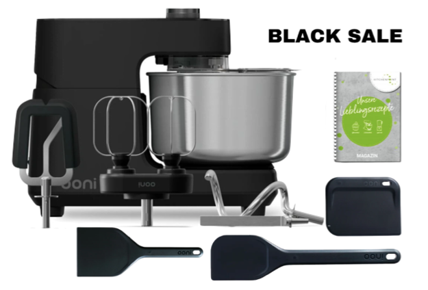 Ooni Halo Core Spiralkneter Schwarz - Black Week Set